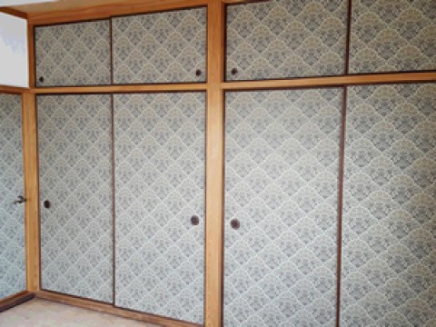 襖のクロス貼りサムネイル