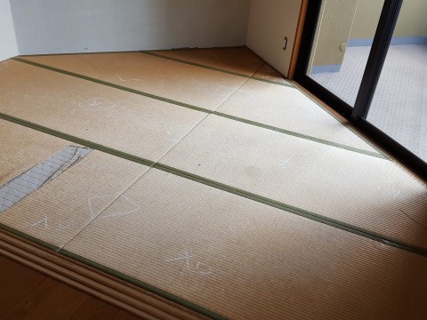 春日市のマンションの畳表替えサムネイル